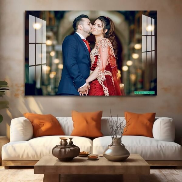 Designique Photo Frame with Photo Upload Personalized Gift Photo Acrylic Customized With Your Names & Photos, Gift for Anniversary, Birthday, Couple, Valentines (18x24 inch)